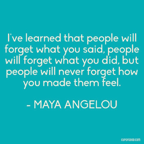 How do you make people&nbsp;feel?